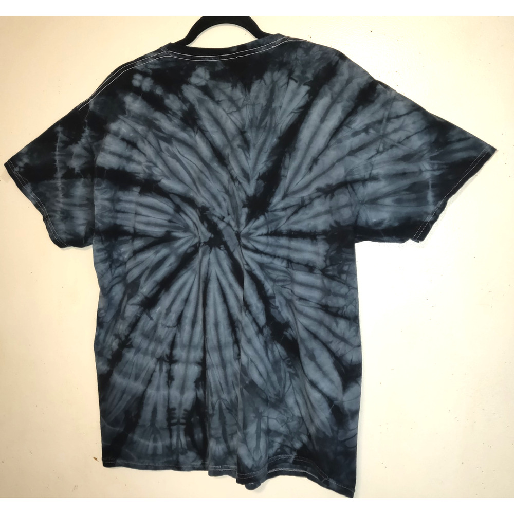 Knights Gildan Tie Dyed Shirt XL Black Blue Gray Cotton White Stitching Unisex - Picture 7 of 16